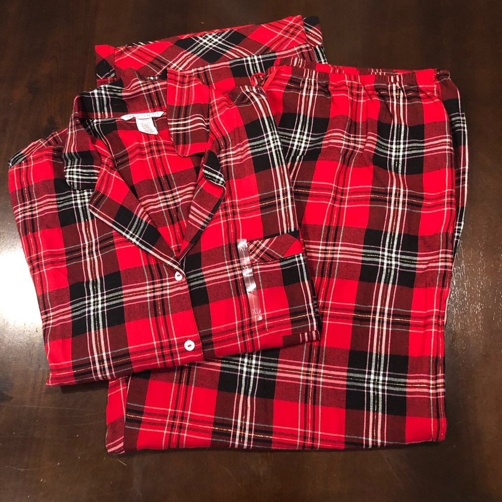 Victoria’s Secret XL red plaid pajama set